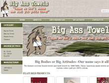 Tablet Screenshot of bigasstowels.com